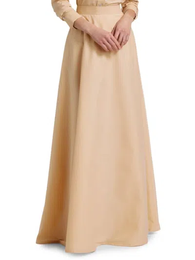 Chiara Boni La Petite Robe Women's Aubry Cotton-blend A-line Maxi Skirt In Neutral