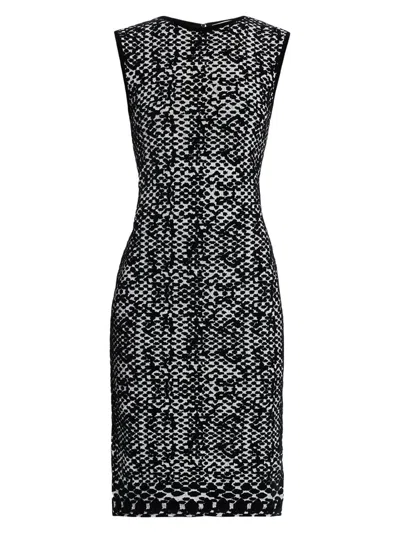 Chiara Boni La Petite Robe Avado Sleeveless Two-tone Knit Dress In Multi