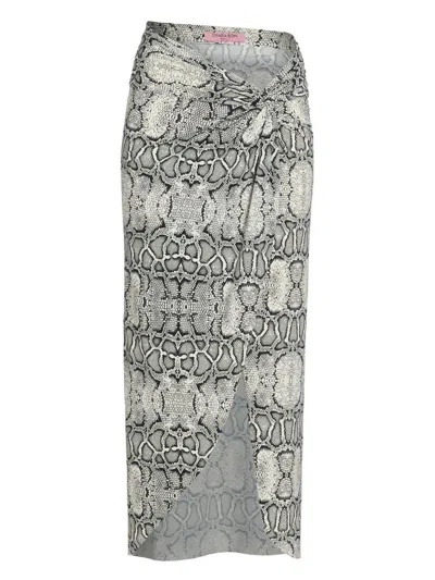 Chiara Boni La Petite Robe Women's Aza Snakeskin-print Pareo