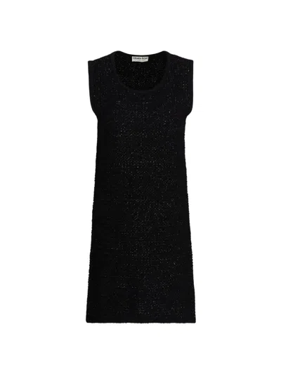 Chiara Boni La Petite Robe Women's Bilok Metallic Tweed A-line Minidress In Black