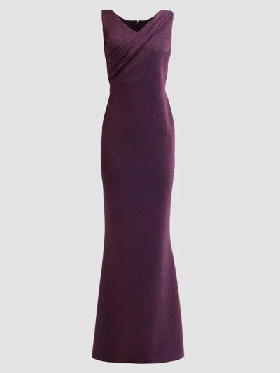 Chiara Boni La Petite Robe Sugar Shimmer Mermaid Gown In Purple
