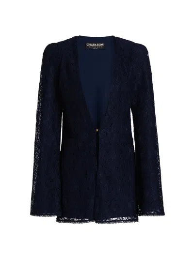 Chiara Boni La Petite Robe Women's Ewelin Lace Blazer In Blue