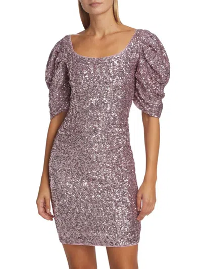 Chiara Boni La Petite Robe Women's Fujita Sequined Minidress In Purple