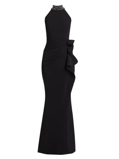 Chiara Boni La Petite Robe Women's Gudrum Long Pearl Dress In Black