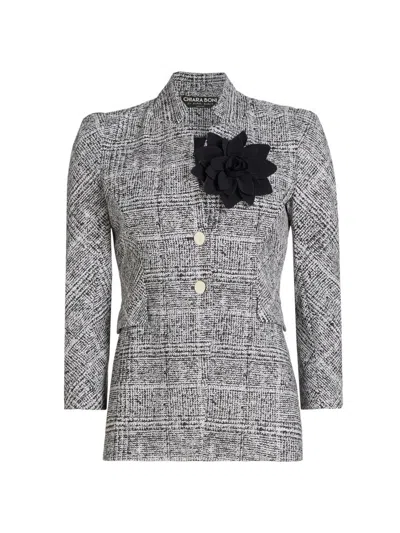 Chiara Boni La Petite Robe Women's Hisako Print Flower Jacket In Gray