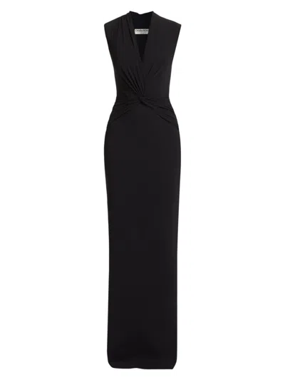 Chiara Boni La Petite Robe Women's Lalia V-neck Column Gown In Black