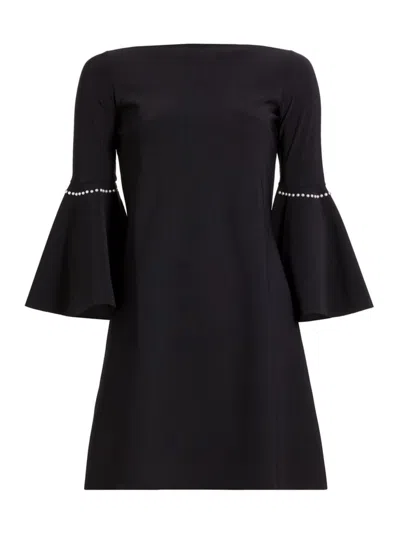 Chiara Boni La Petite Robe Women's Natalia Pearl-embellished Cocktail Dress In Black