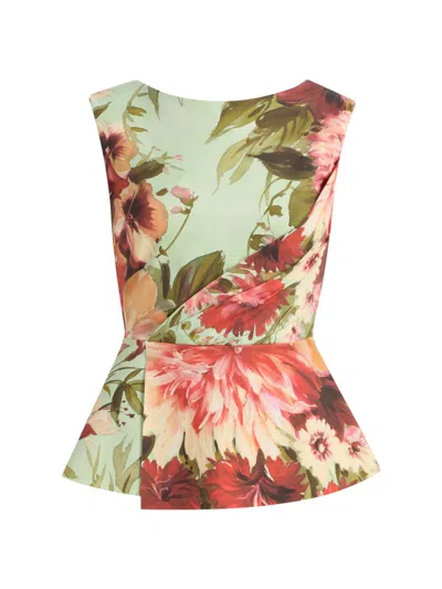 Chiara Boni La Petite Robe Women's Oliwia Floral Peplum Top In Multi