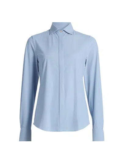 Chiara Boni La Petite Robe Women's Rosyna Jersey Shirt In Blue