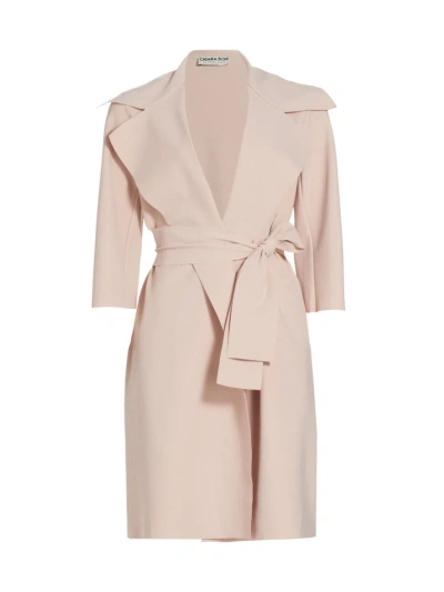 Chiara Boni La Petite Robe Women's Saveria Belted Trench Coat In Seashell