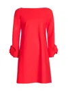 CHIARA BONI LA PETITE dressing gown WOMEN'S SEKIL FLORAL-DETAIL COCKTAIL DRESS