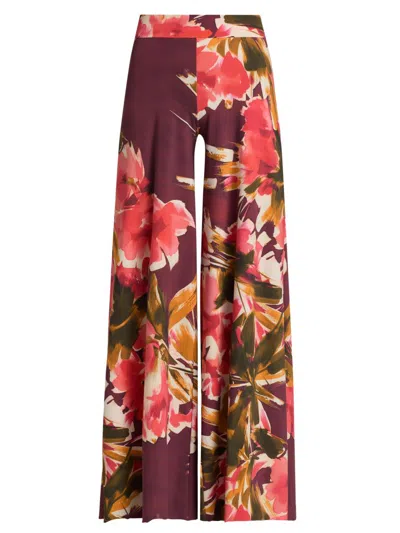 Chiara Boni La Petite Robe Women's Skyla Floral Wide-leg Pants In Multi
