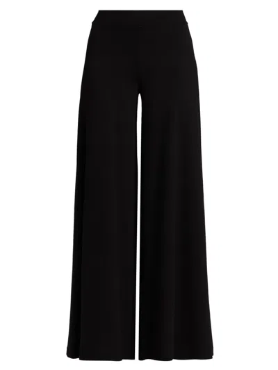 Chiara Boni La Petite Robe Women's Skyn Relaxed-fit Wool-blend Pants In Black