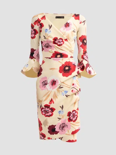 Chiara Boni La Petite Robe Triana Bodycon Floral-print Dress In White