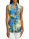 Chiara Boni La Petite Robe Women's Tulum Botanic V-neck Top In Multi