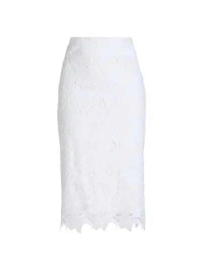 Chiara Boni La Petite Robe Women's Ufide Lace Midi-skirt In White