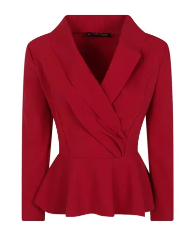 Chiara Boni La Petite Robe Wrap-around Cover-up In Red