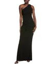 Chiara Boni La Petite Robe Yuuta One-shoulder Gown In Black