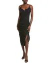 Chiara Boni La Petite Robe Zannayin Midi Dress In Black