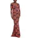 Chiara Boni La Petite Robe Zubaida Gown In Orange