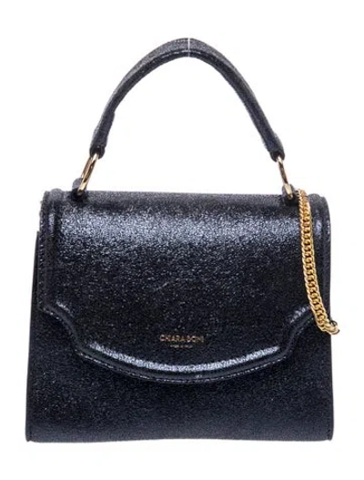 Pre-owned Chiara Boni Leather Top Handle Bag In Blue