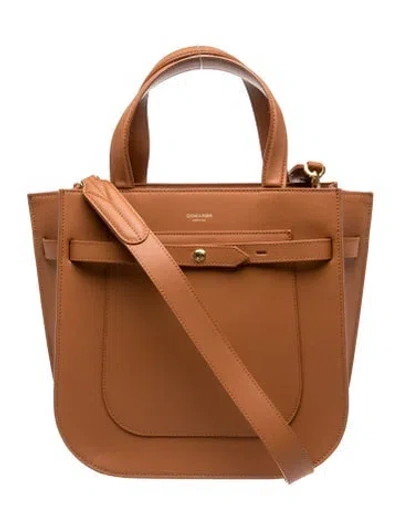 Pre-owned Chiara Boni Leather Top Handle Bag In Brown