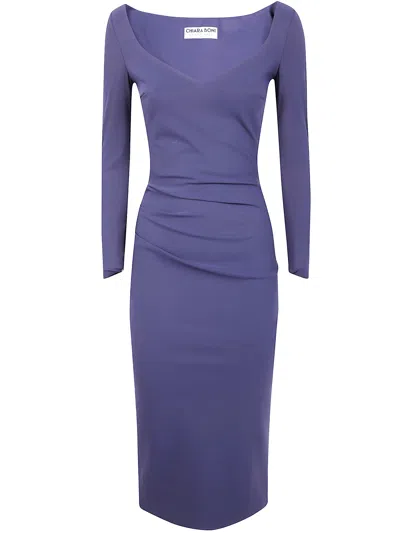 Chiara Boni "luheart" Dress In Purple