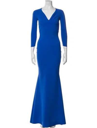 Pre-owned Chiara Boni Maryangel Long Dress In Blue