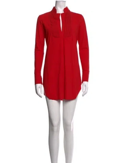 Pre-owned Chiara Boni Mini Dress In Red