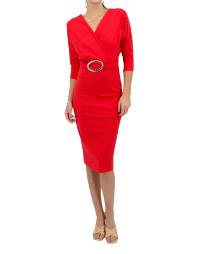 Chiara Boni Nastina Cocktail Dress In Passion In Red