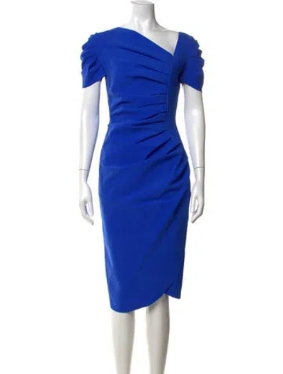 Pre-owned Chiara Boni Nylon Knee-length Dress In Blue