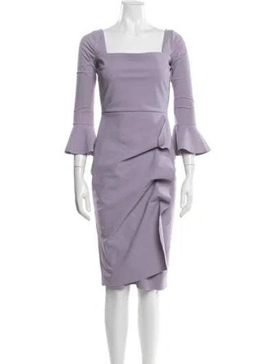 Pre-owned Chiara Boni Nylon Knee-length Dress In Purple