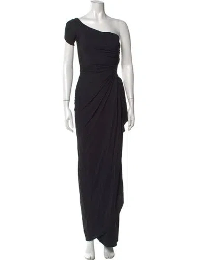 Pre-owned Chiara Boni Nylon Long Dress In Black