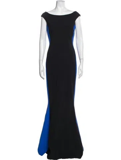 Pre-owned Chiara Boni Nylon Long Dress In Black