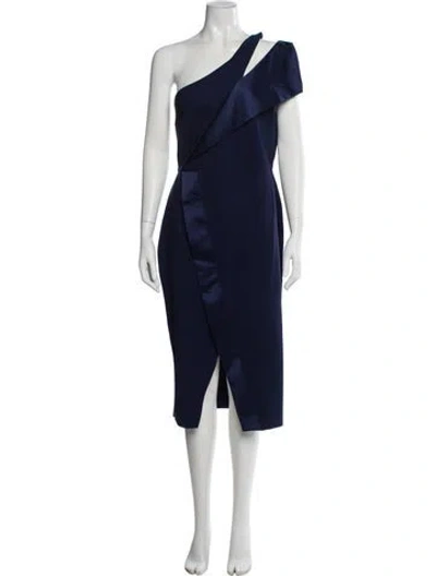 Pre-owned Chiara Boni Nylon Midi Length Dress In Blue