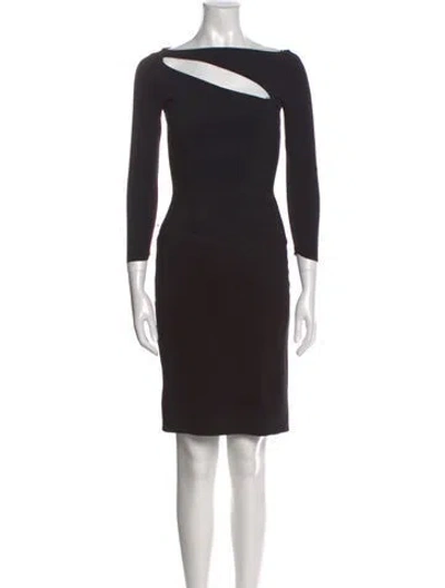 Pre-owned Chiara Boni Nylon Mini Dress In Gray