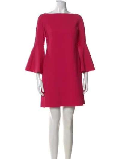 Pre-owned Chiara Boni Nylon Mini Dress In Pink