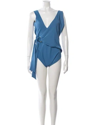 Pre-owned Chiara Boni One-piece W/ Tags In Blue