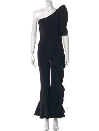 Pre-owned Chiara Boni One-shoulder Jumpsuit In Black