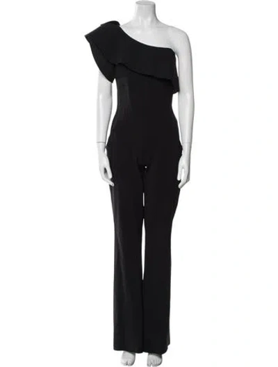 Pre-owned Chiara Boni One-shoulder Jumpsuit In Black