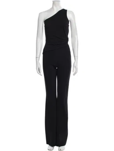 Pre-owned Chiara Boni One-shoulder Jumpsuit In Black