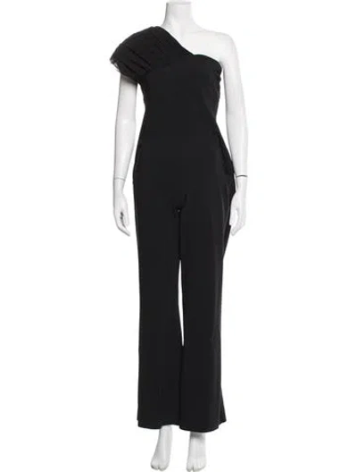 Pre-owned Chiara Boni One-shoulder Jumpsuit W/ Tags In Black