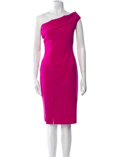 Pre-owned Chiara Boni One-shoulder Mini Dress In Pink