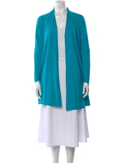 Pre-owned Chiara Boni Open Front Sweater In Blue
