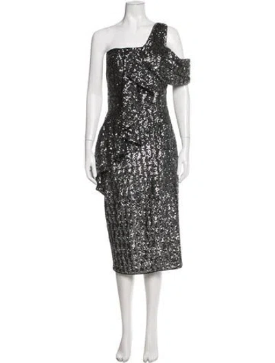 Pre-owned Chiara Boni Patterned Midi Length Dress W/ Tags In Multicolor