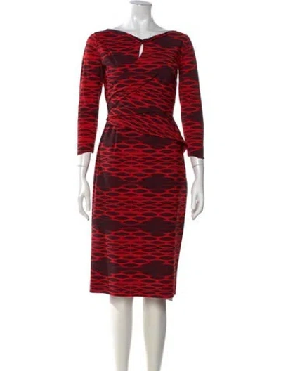 Pre-owned Chiara Boni Printed Knee-length Dress In Multi