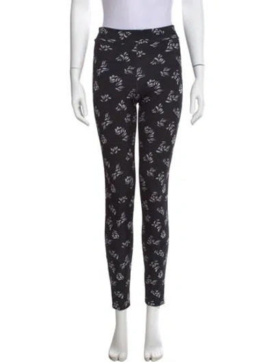 Pre-owned Chiara Boni Printed Skinny Leg Pants In Black