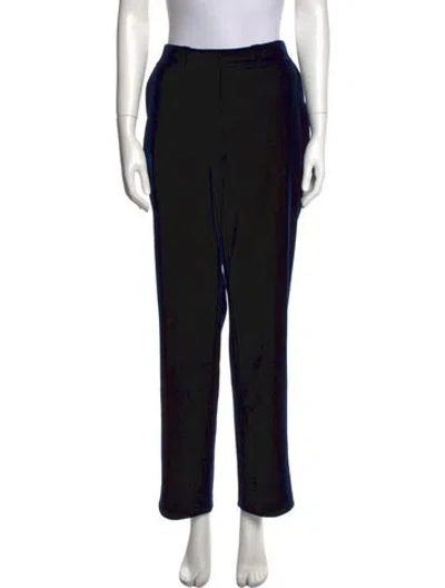 Pre-owned Chiara Boni Printed Straight Leg Pants W/ Tags In Black