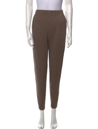 Pre-owned Chiara Boni Skinny Leg Pants In Brown