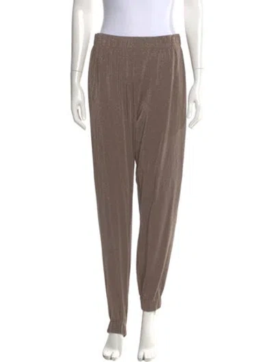 Pre-owned Chiara Boni Skinny Leg Pants In Brown